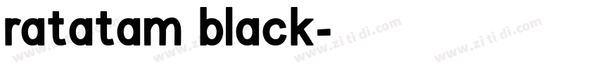 ratatam black字体转换